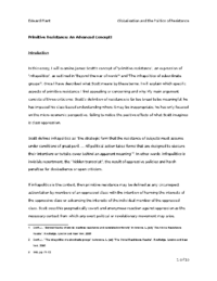 Primitive Resistance- An Advanced Concept, by Edward Plant